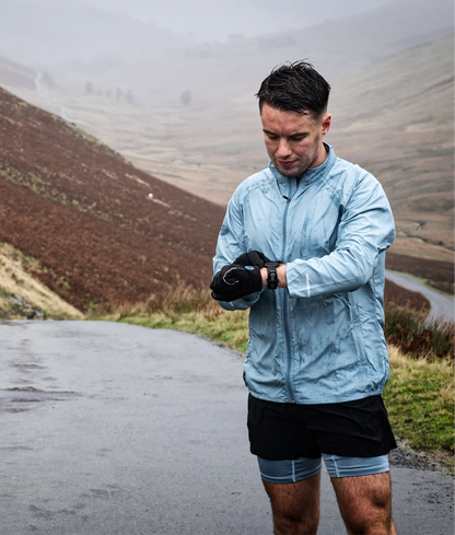 Water-Resistant Running Jacket with 2 zip pockets